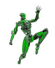 mega drone soldier robot in action