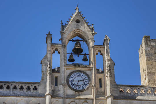 Palace of the Archbishops (Palais des Archeveques), former medieval bishop palace (12th century), today city hall and museum. Narbonne, France.