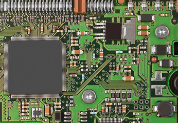 Circuit board background.