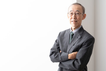 シニアビジネスマン　ポートレート