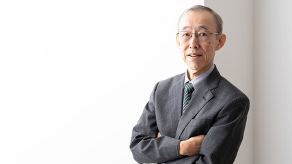 シニアビジネスマン　ポートレート
