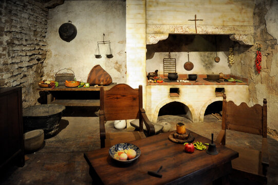 Old west kitchen interior
