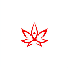 logo yoga icon templet vector templet