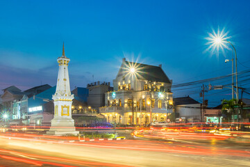 Tugu jogja or often called the white paal, is a symbol of the city yogyakarta indonesia