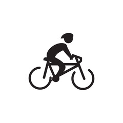 Bicycle icon logo design template