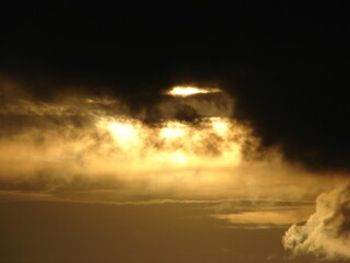Sunlight on clouds