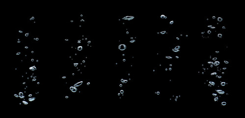 collection water bubble white oxygen air, in underwater clear liquid with bubbles flowing up on the...