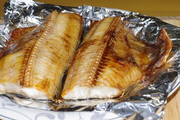焼いたホッケの干物