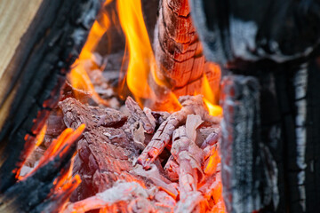 Blazing Hot Fire Coals
