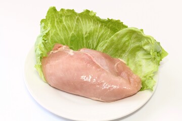 若鶏皮なしむね肉（生肉）