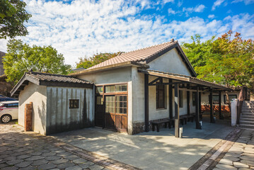 Fototapeta na wymiar Old railway dormitory in zaoqiao township, taiwan