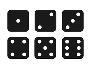 Dice illustration set material / vector
