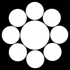 家紋　九曜