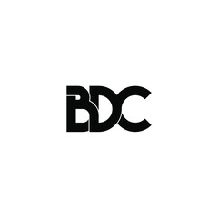 bdc letter original monogram logo design