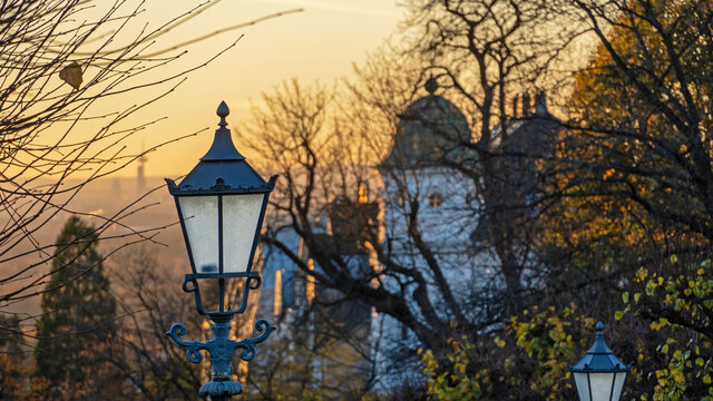Sonnenuntergang am Bensberger Schloss