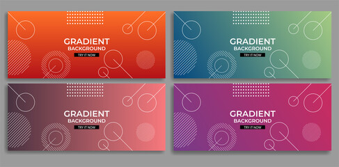 Modern abstract gradient geometric background. Very useable for landing page, website, banner, poster, event, etc.
