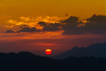 mountain sunset