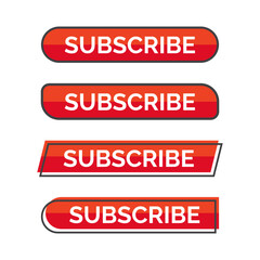 modern subscribe button for social media