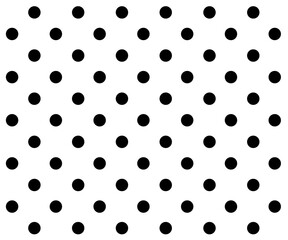 black and white polka dot pattern background vector