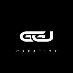 GGJ Letter Initial Logo Design Template Vector Illustration	
