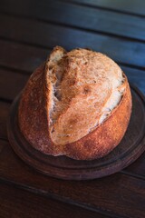 Sourdough bread contrast tone