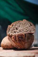 Sourdough bread contrast tone