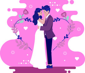 Bride groom getting married.