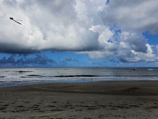 storm on the beach
