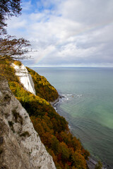 Die Kreidefelsen auf der Insel Rügen im Herbst - Nationalpark Jasmund