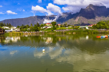 Mare &agrave; joncs, Cilaos, &icirc;le de la R&eacute;union 