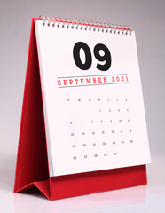 Simple desk calendar 2021 - September