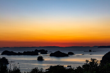 Fototapeta premium 九十九島の夕日 