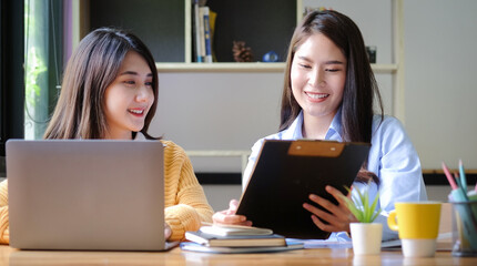 Business people discussing their project in meeting room at modern office.	
