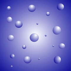 Light purple pattern with circles. Abstract illustration with colored bubbles. Gradient.