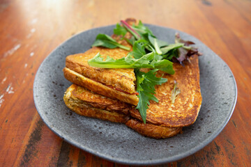 grilled cheese sandwich on a plate