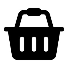
Bucket in modern filled style, shopping bucket
