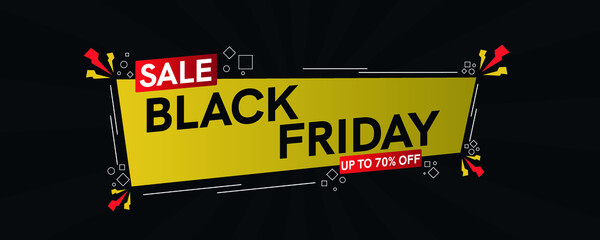 Attractive background for black friday sale offer vector