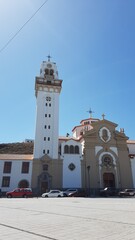 bell tower of the church of st john the baptist on the island