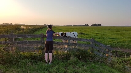 couple walking in the field