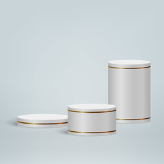 3d minimal scene with podium, Cosmetic product presentation background