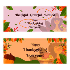 Thanksgiving Social Media Template Design