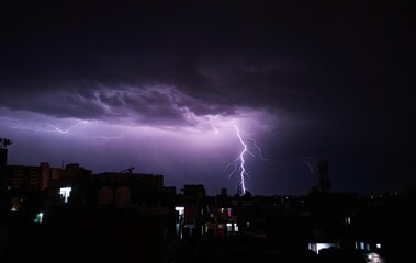 lightning in the city