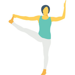 
Leg Stretch Color Vector Icon 
