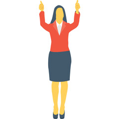 

Girl Color Vector Icon 
