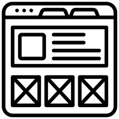 Web Wireframe Vector 