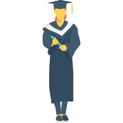 
Graduate Color Vector Icon
