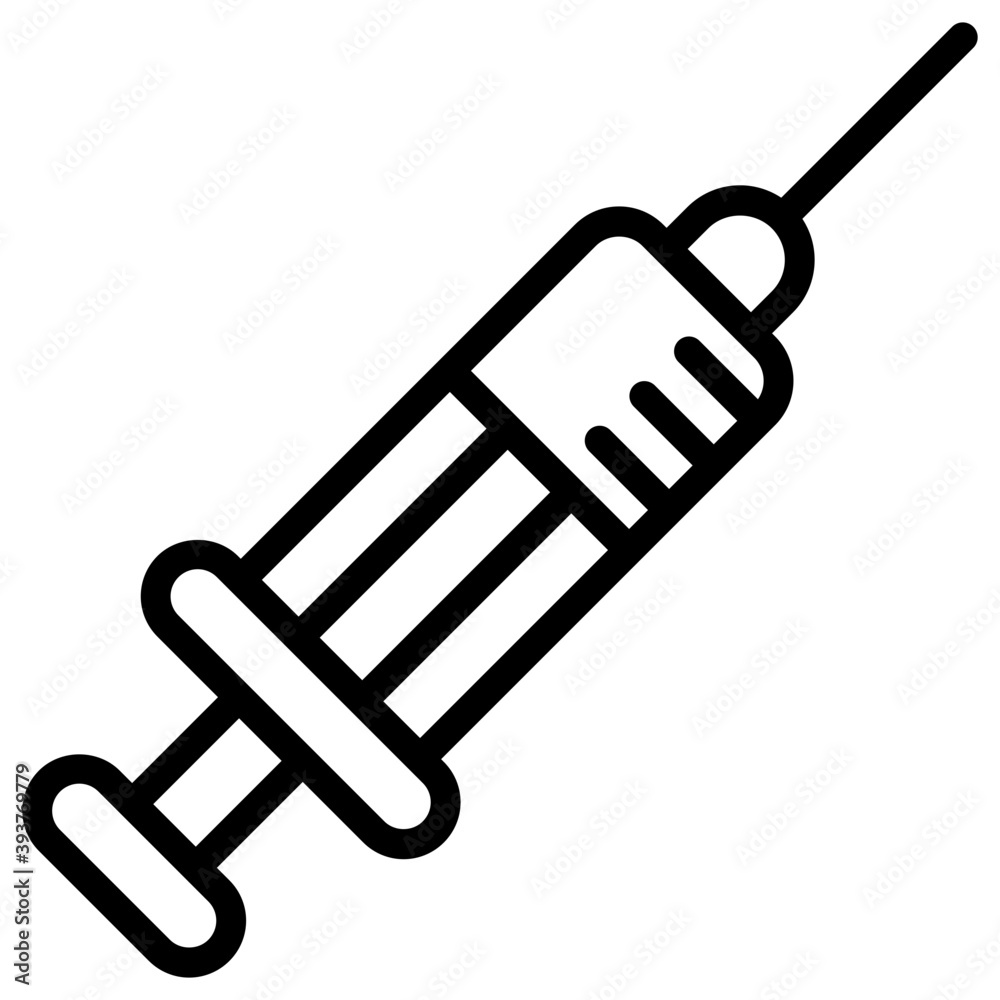 Poster plastic medical syringe