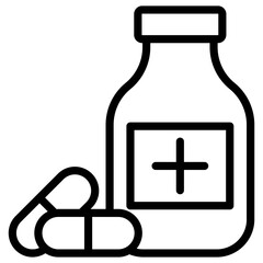 Medicine Jar Vector 