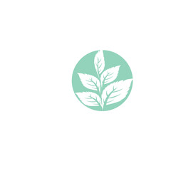 Leaf Mint Logo Template vector symbol