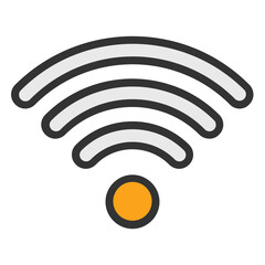 
Wifi Waves Vector Icon
